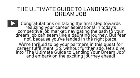  Jobs: The Ultimate Guide to Landing Your Dream Career - Desvendando o Mapa do Sucesso Profissional com Sabedoria Egípcia